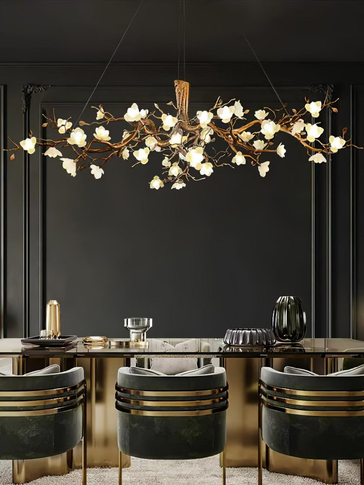 Eshara Ceramic Chandelier-Moonnatur