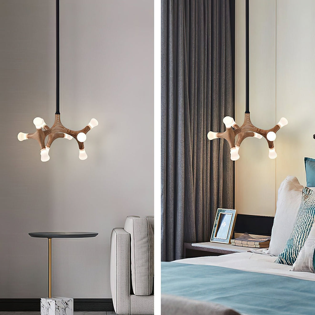 Ilvenelle Wood Pendant Light-Moonnatur