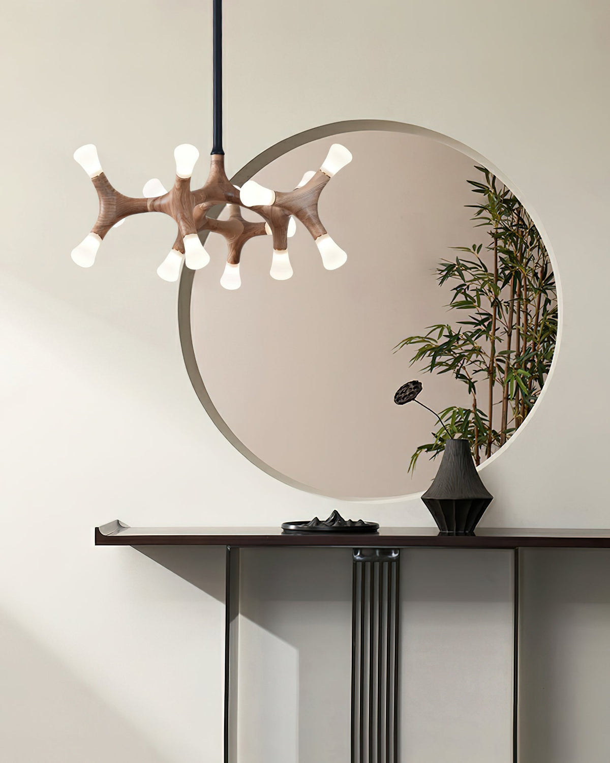 Ilvenelle Wood Pendant Light-Moonnatur