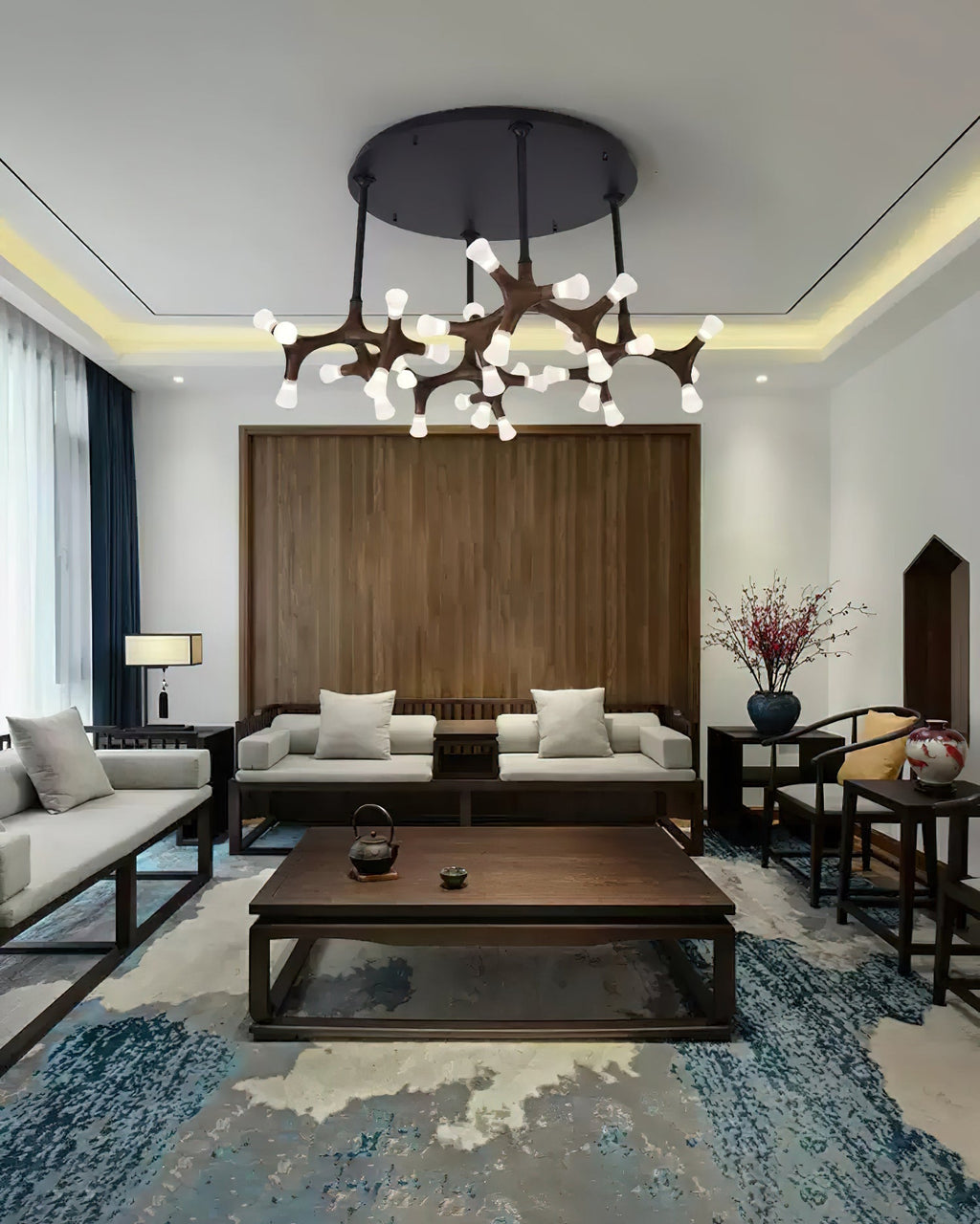 Ilvenelle Wood Pendant Light-Moonnatur