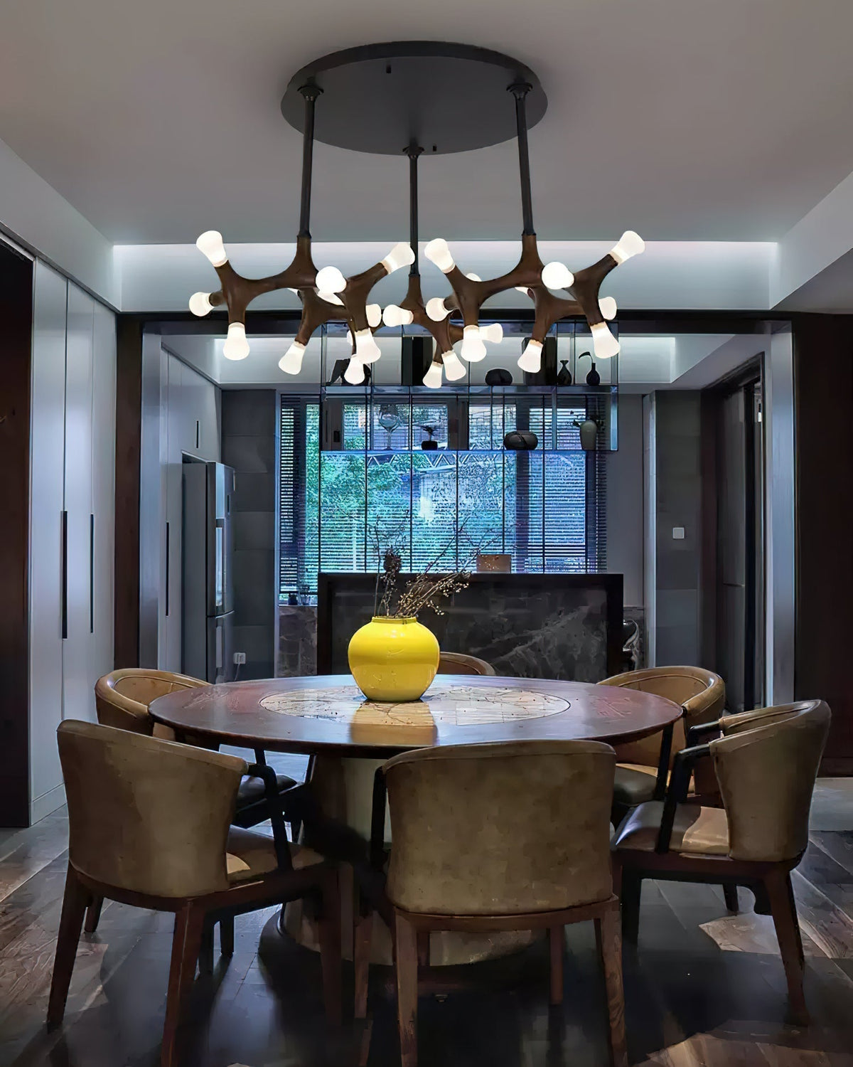 Ilvenelle Wood Pendant Light-Moonnatur