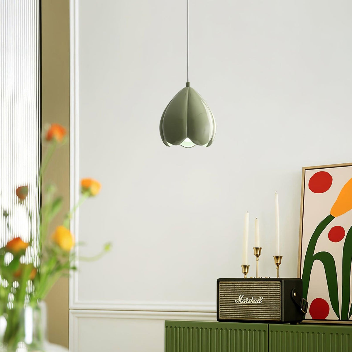 Silvenora Resin Pendant Light-Moonnatur