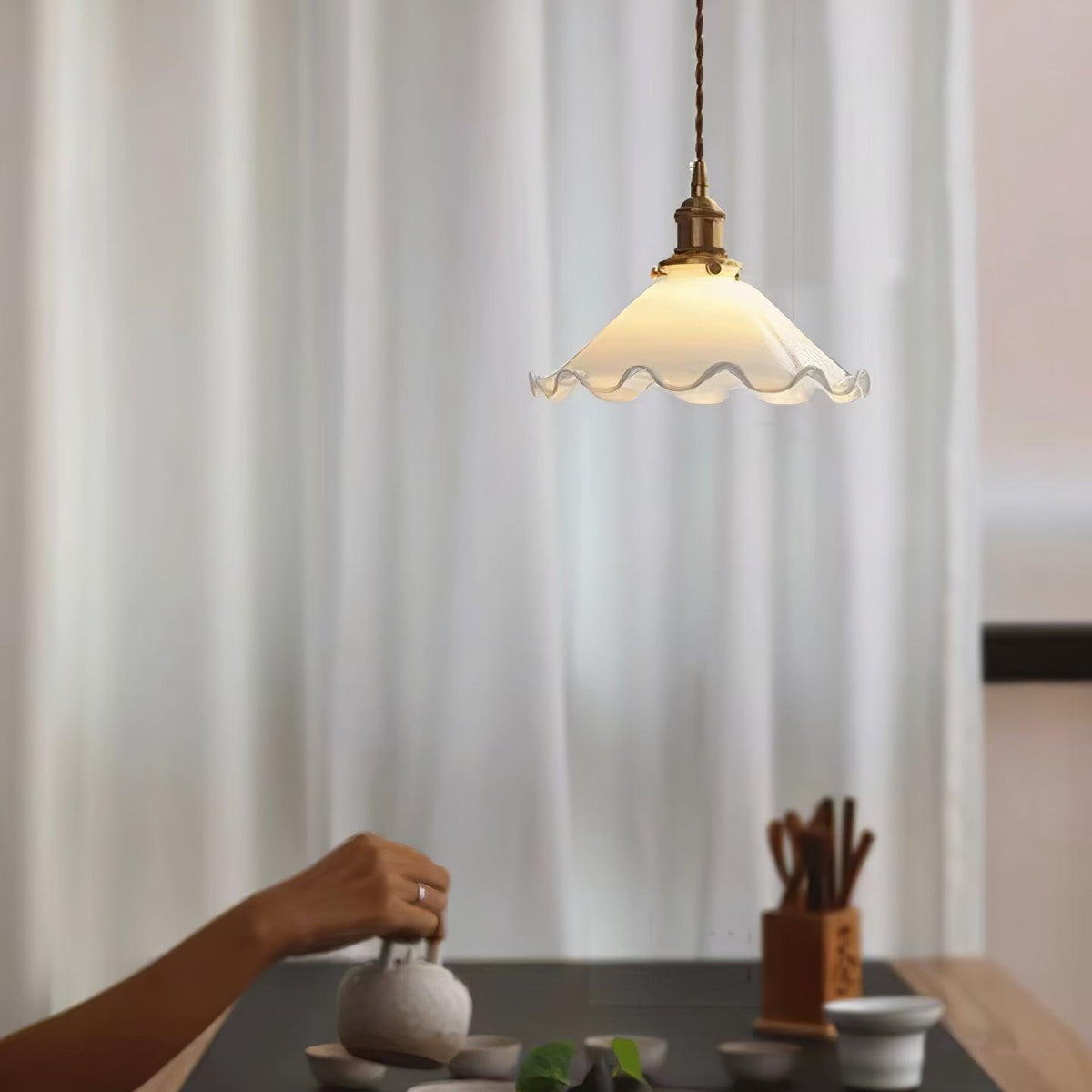 Foselia Glass Pendant Light-Moonnatur