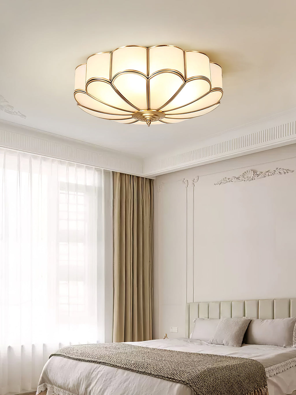 Idrisella Glass Ceiling Light-Moonnatur