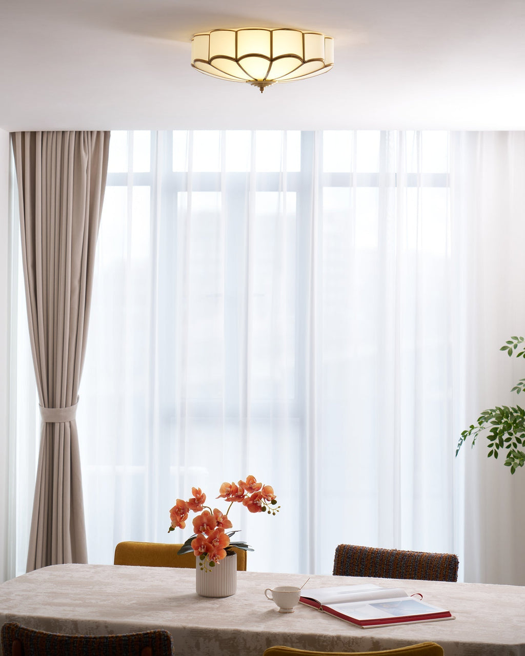 Idrisella Glass Ceiling Light-Moonnatur