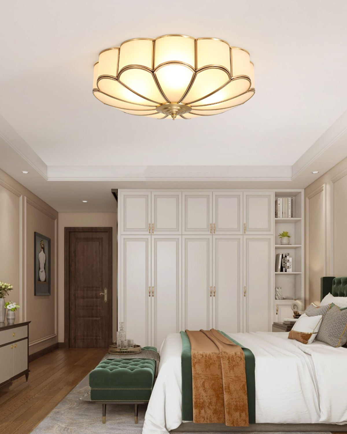 Idrisella Glass Ceiling Light-Moonnatur