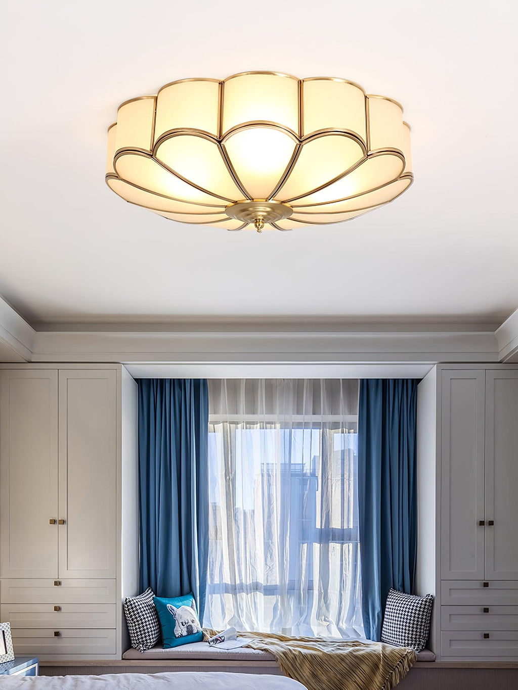 Idrisella Glass Ceiling Light-Moonnatur