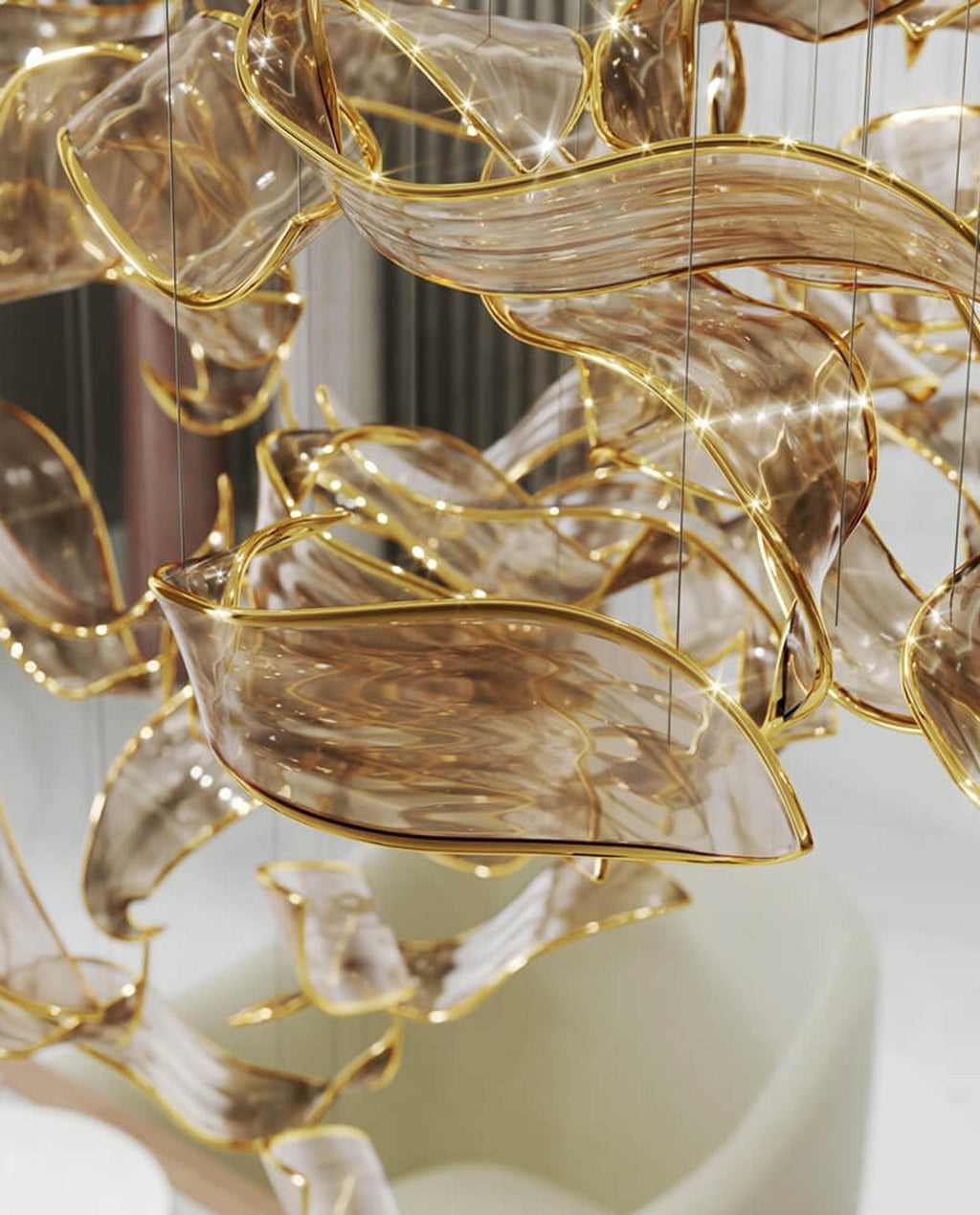 Darrowia Glass Chandelier-Moonnatur