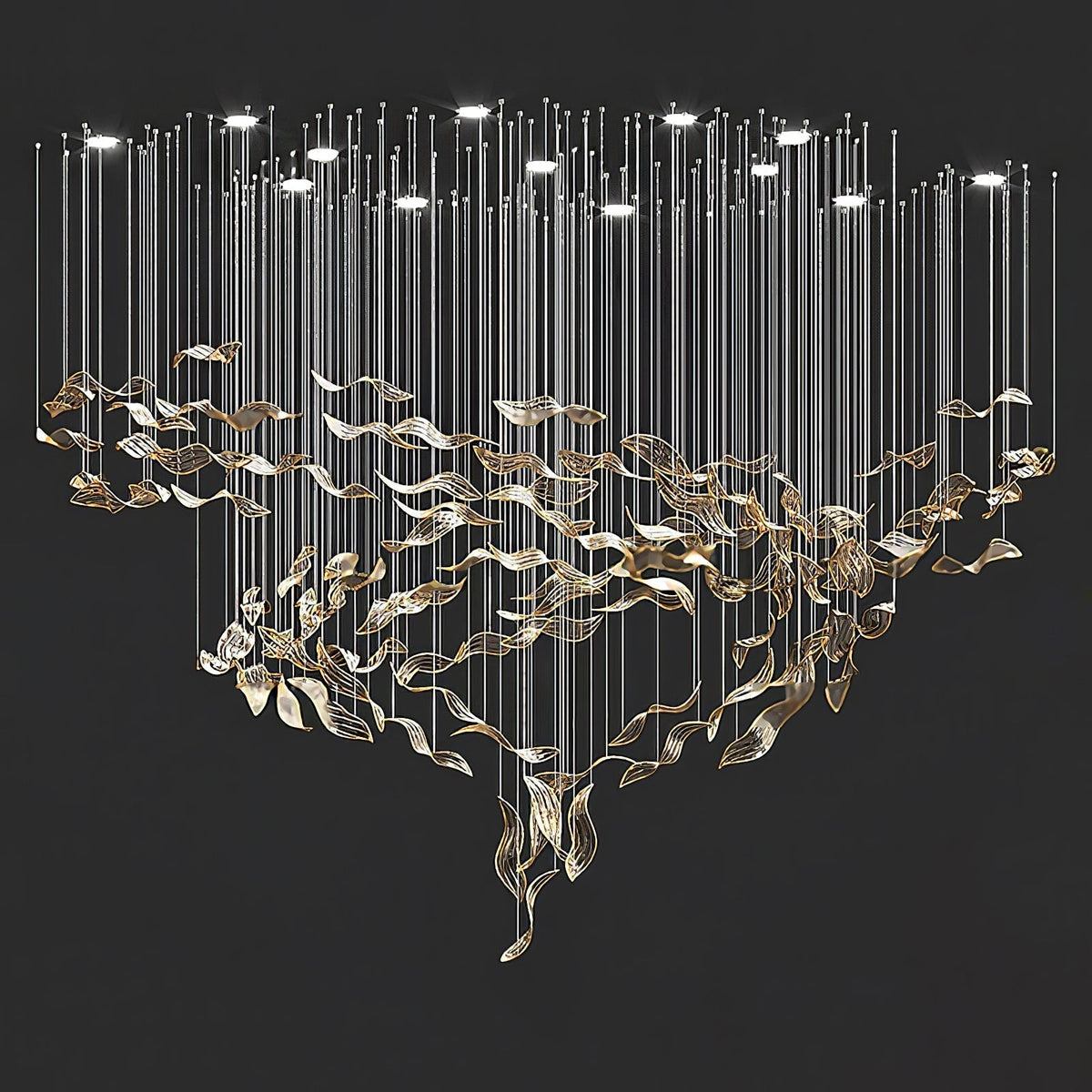 Darrowia Glass Chandelier-Moonnatur
