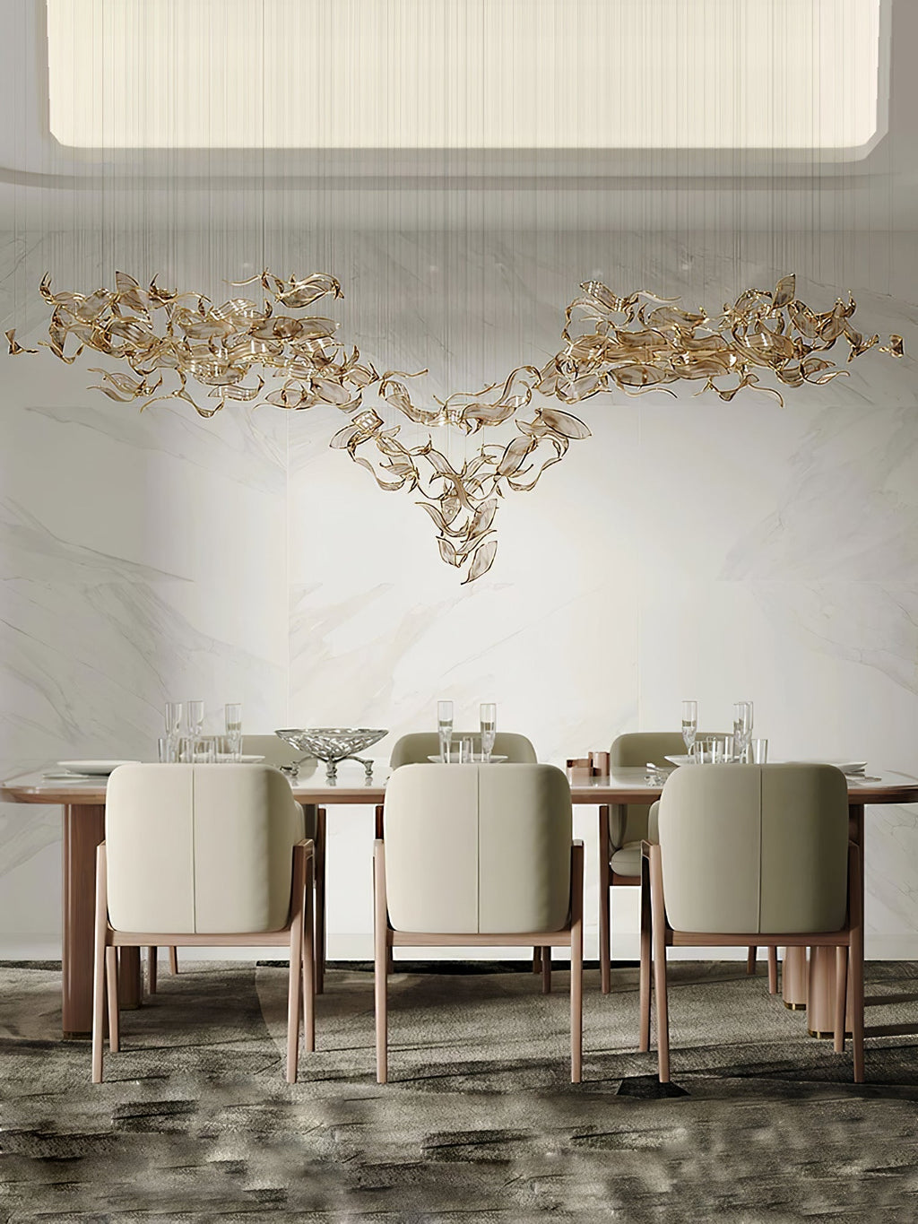 Darrowia Glass Chandelier-Moonnatur