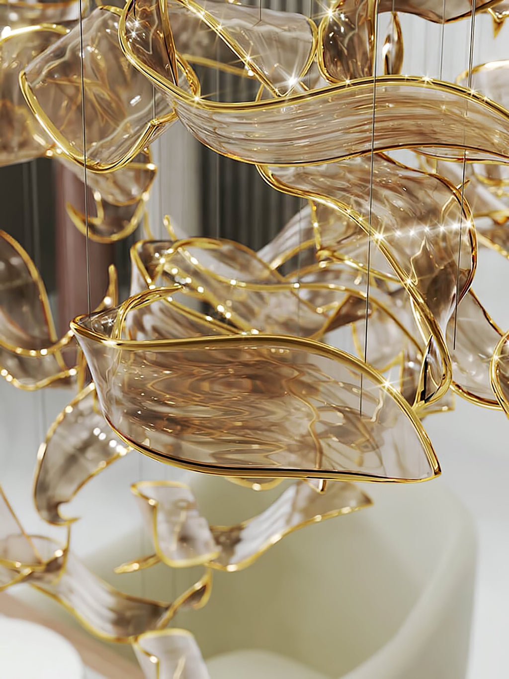 Darrowia Glass Chandelier-Moonnatur