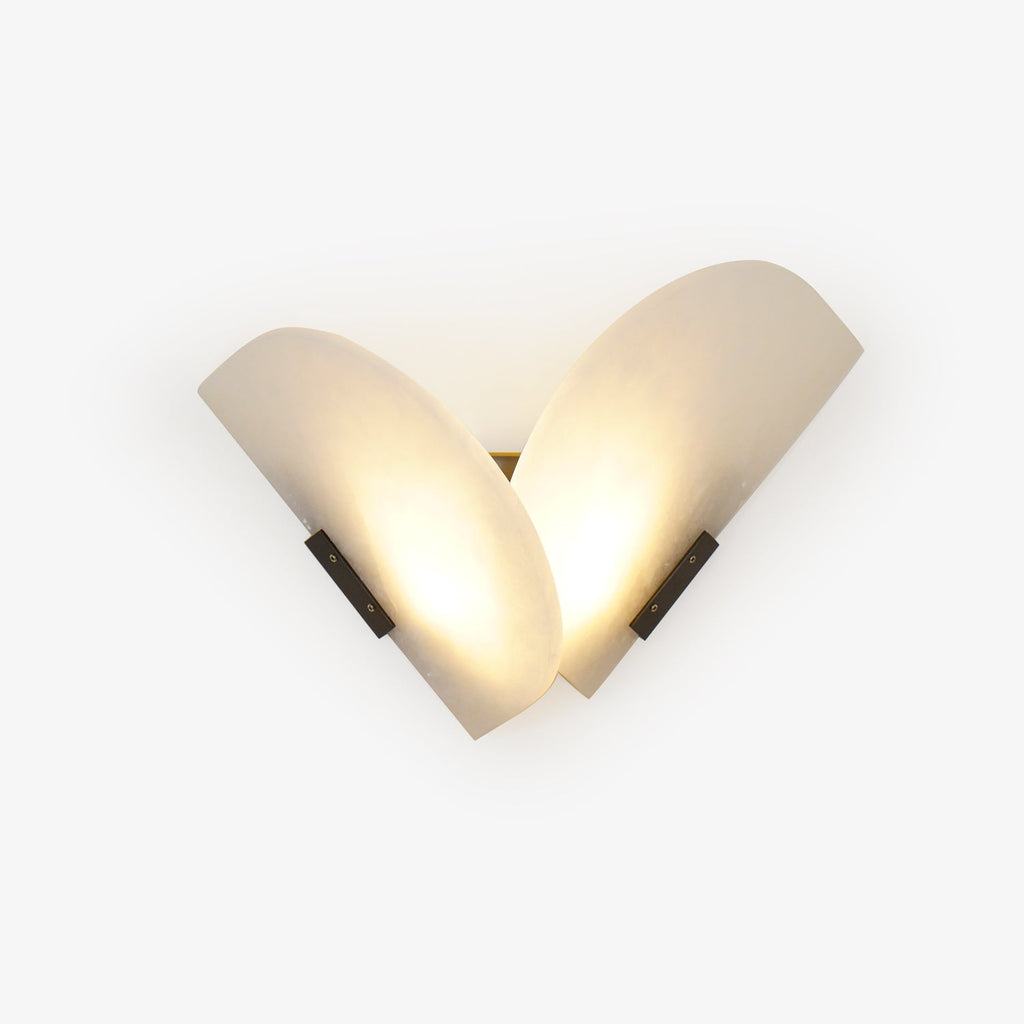 Weldenford Alabaster Wall Light-Moonnatur