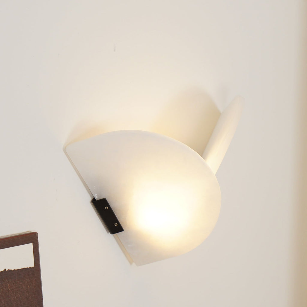 Weldenford Alabaster Wall Light-Moonnatur