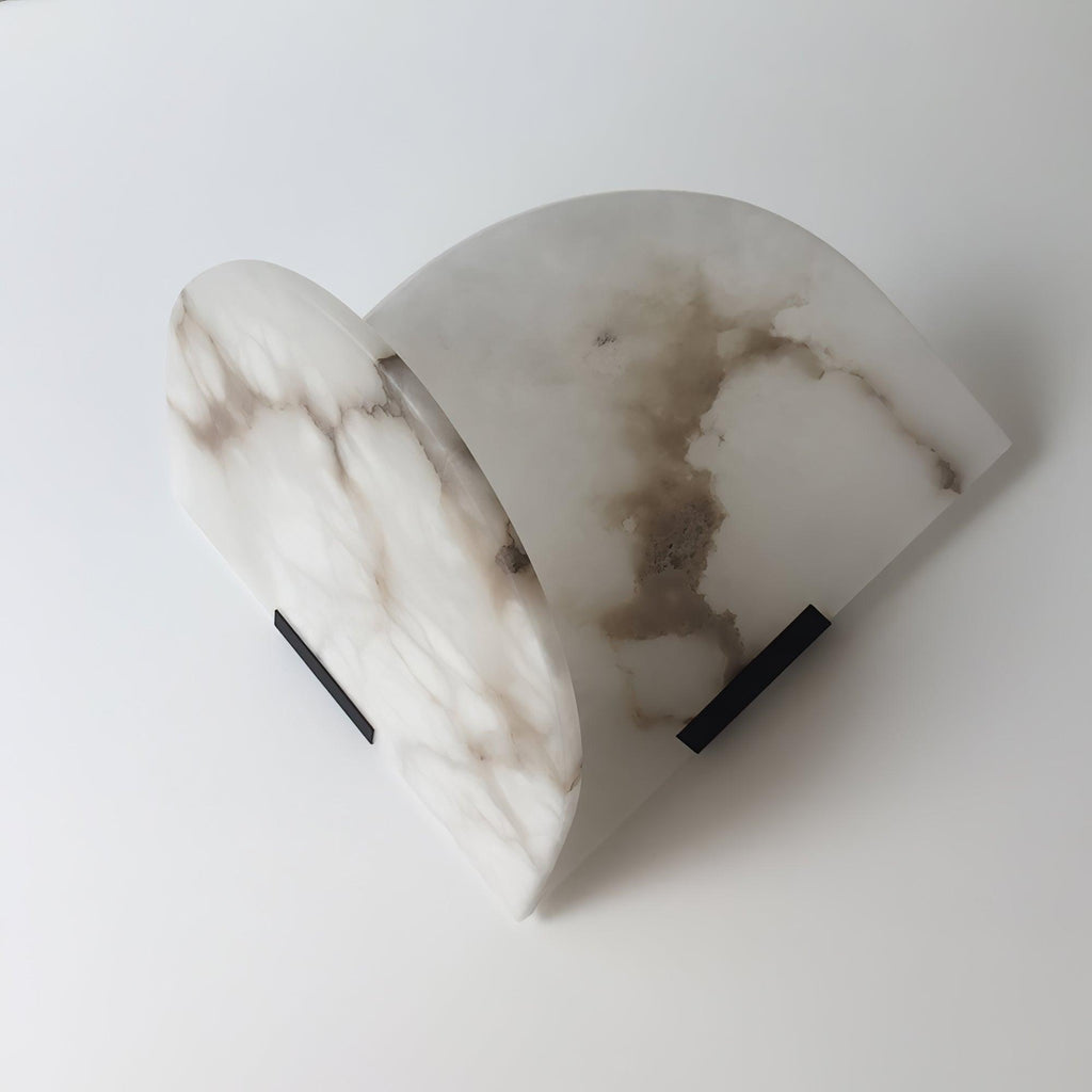 Weldenford Alabaster Wall Light-Moonnatur