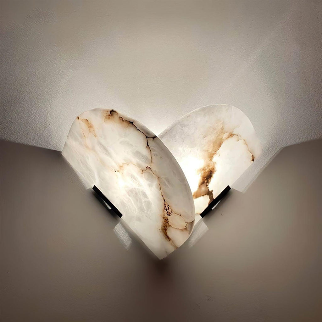Weldenford Alabaster Wall Light-Moonnatur
