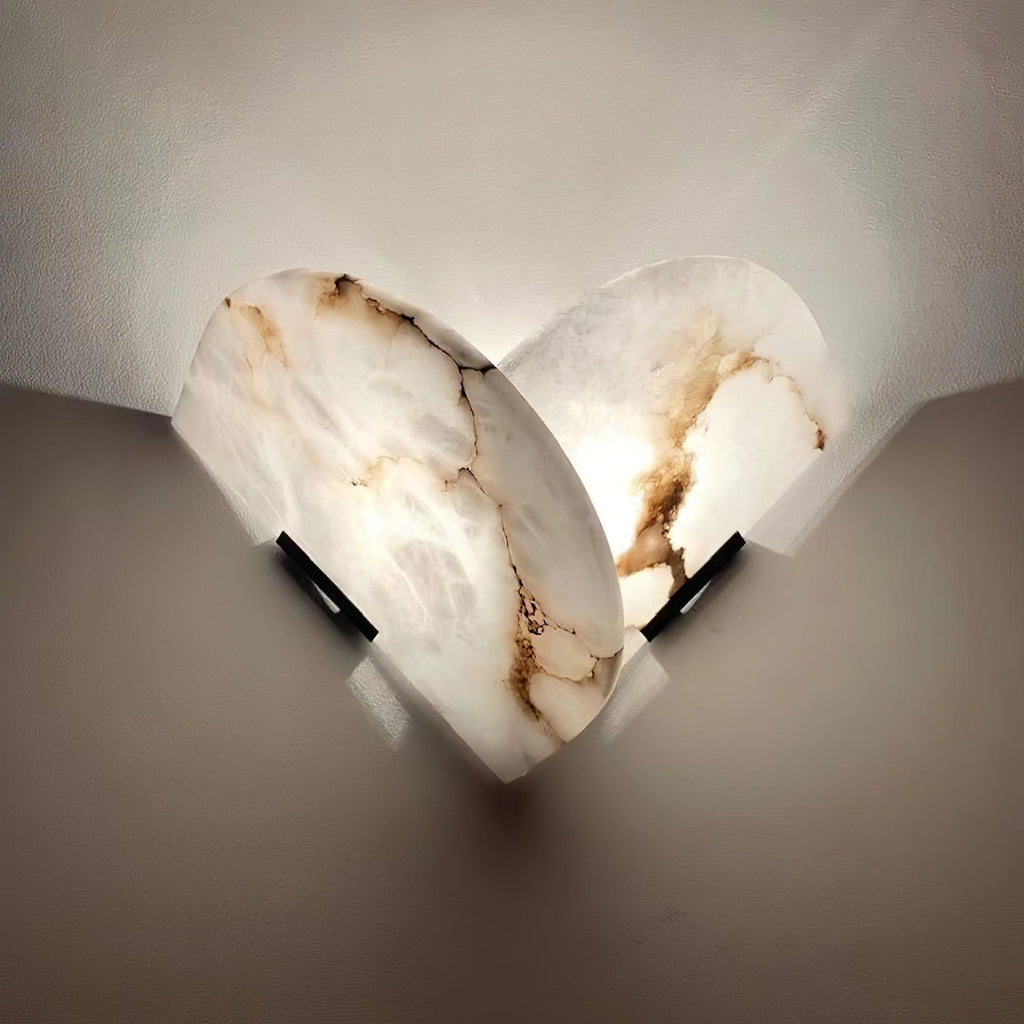 Weldenford Alabaster Wall Light-Moonnatur