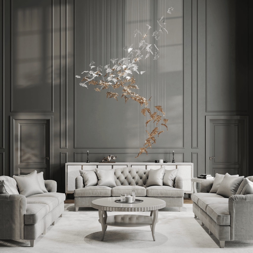 Tinora Glass Chandelier-Moonnatur