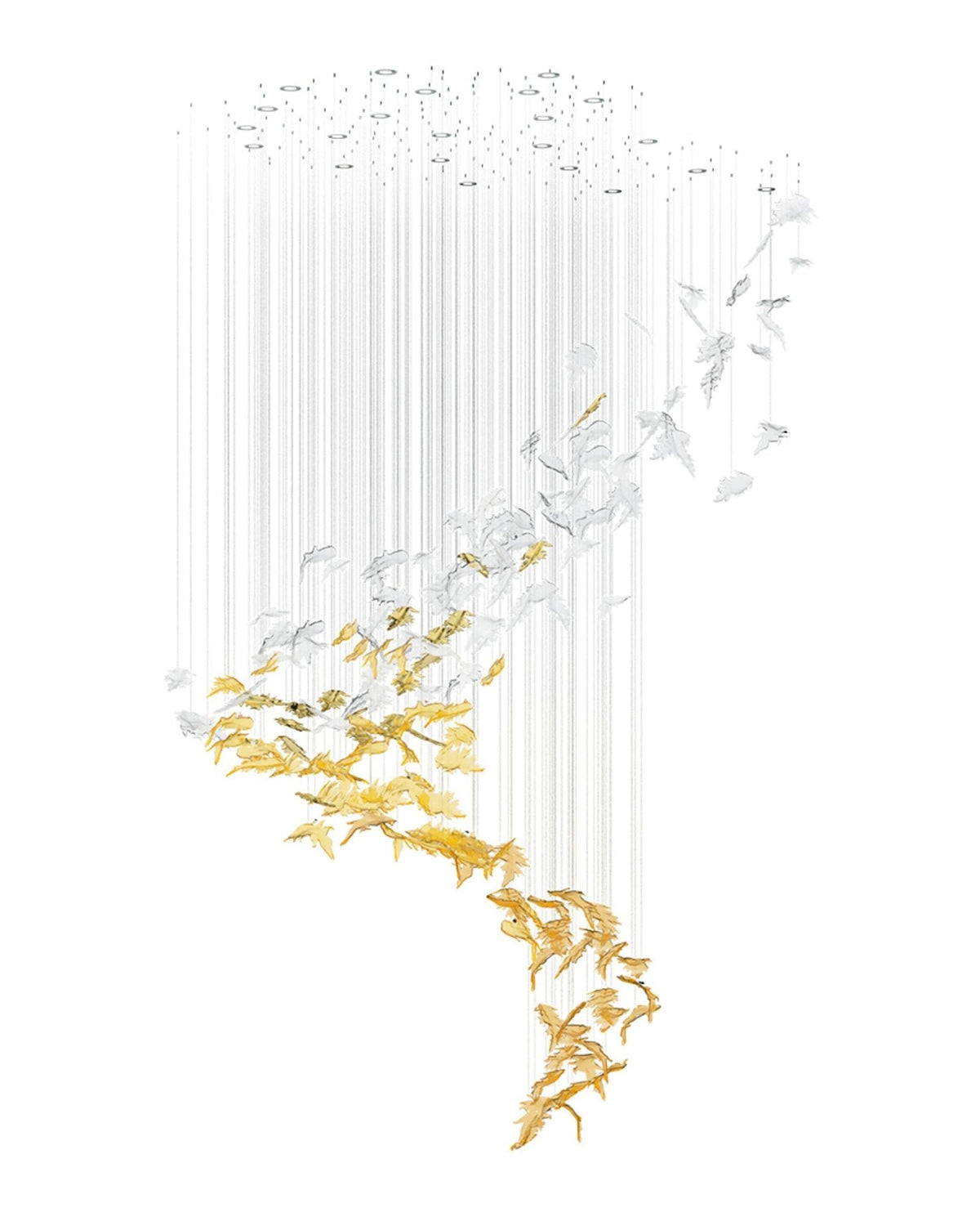Tinora Glass Chandelier-Moonnatur