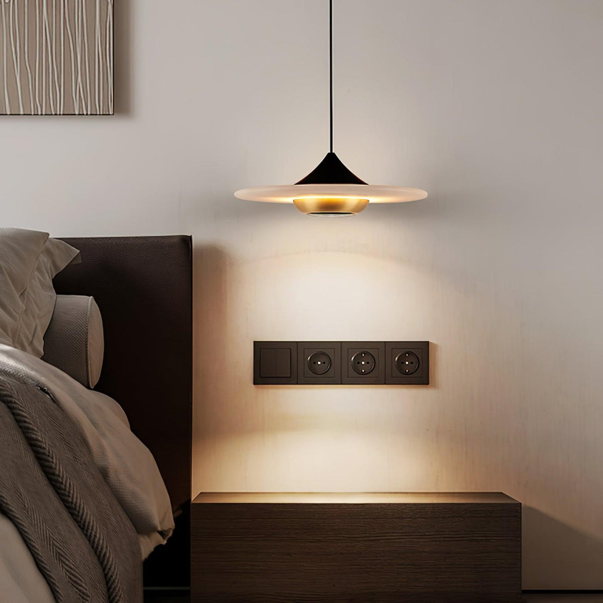 Qelora Marble Pendant Lamp-Moonnatur