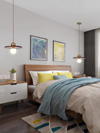 Lorreneth Walnut Wood Pendant Light-Moonnatur