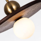 Lorreneth Walnut Wood Pendant Light-Moonnatur