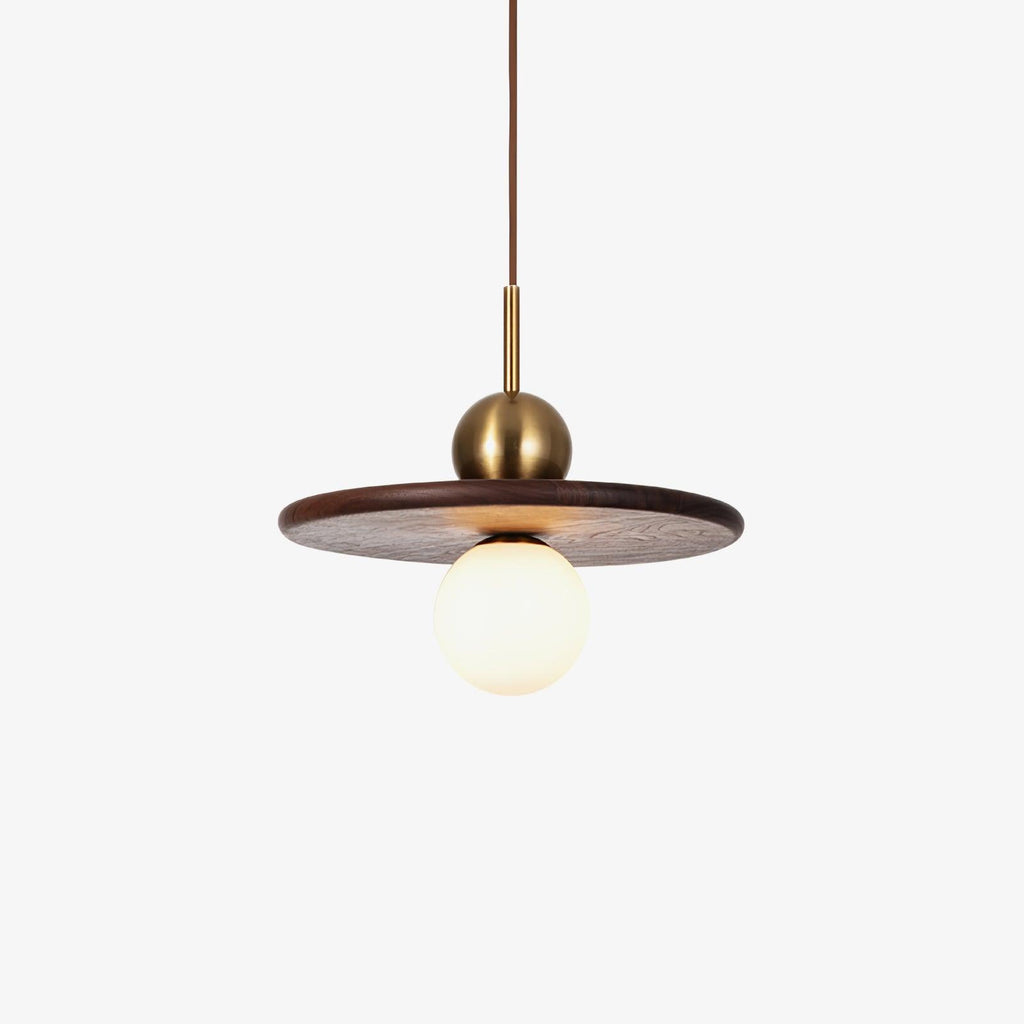Lorreneth Walnut Wood Pendant Light-Moonnatur