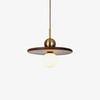 Lorreneth Walnut Wood Pendant Light-Moonnatur
