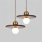 Lorreneth Walnut Wood Pendant Light-Moonnatur