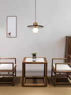 Lorreneth Walnut Wood Pendant Light-Moonnatur