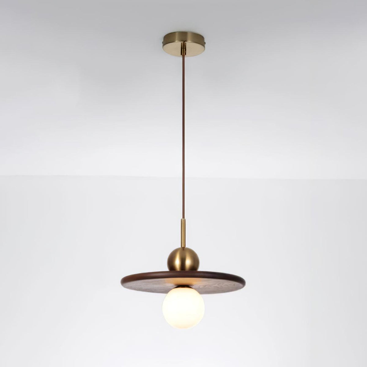 Lorreneth Walnut Wood Pendant Light-Moonnatur