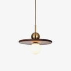 Lorreneth Walnut Wood Pendant Light-Moonnatur