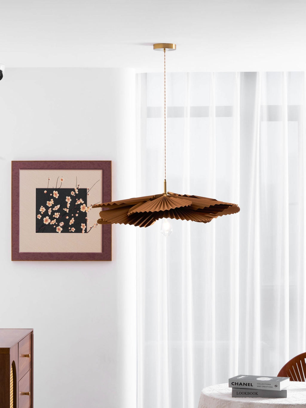 Olvenora Paper Pendant Light-Moonnatur