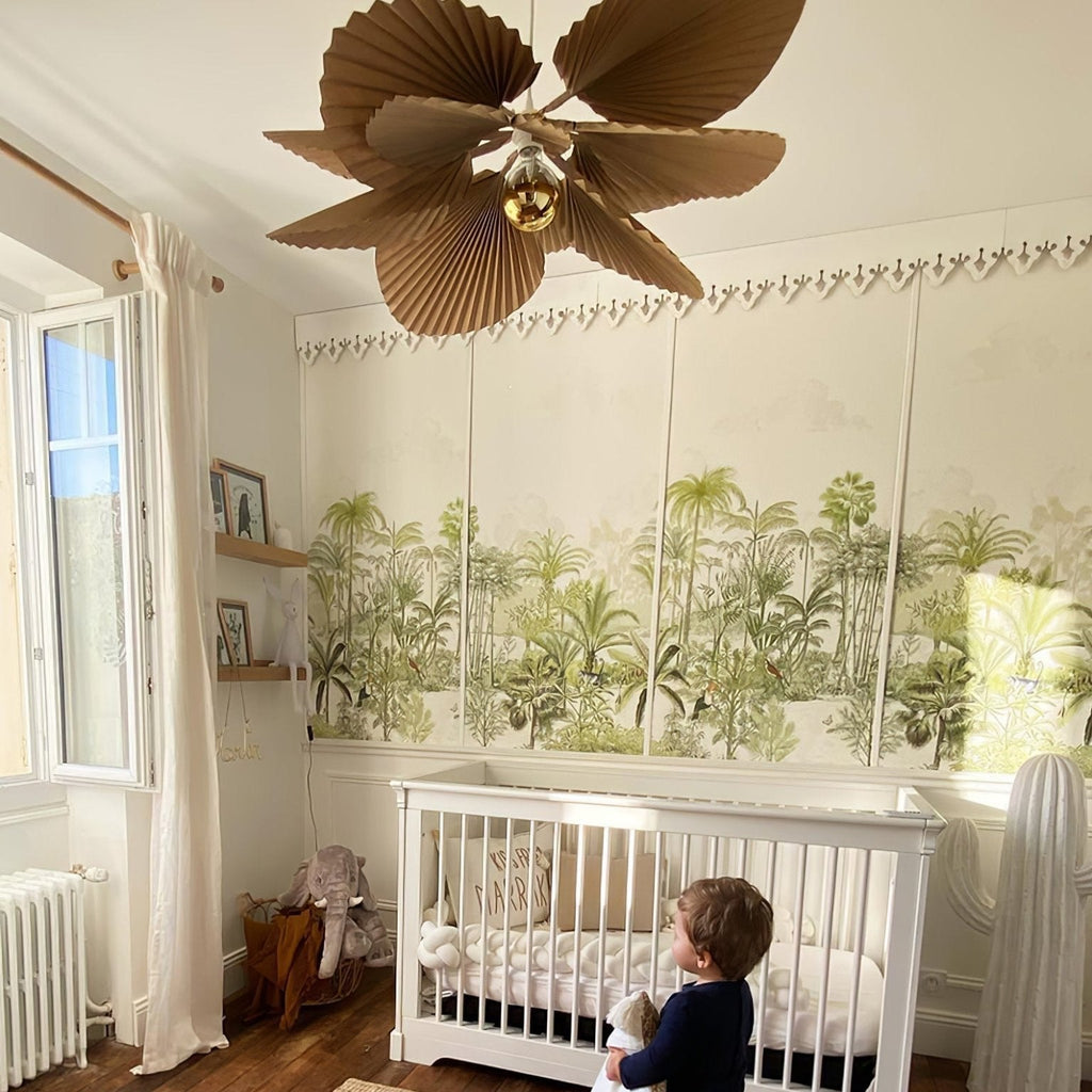 Faldenden Paper Pendant Light-Moonnatur