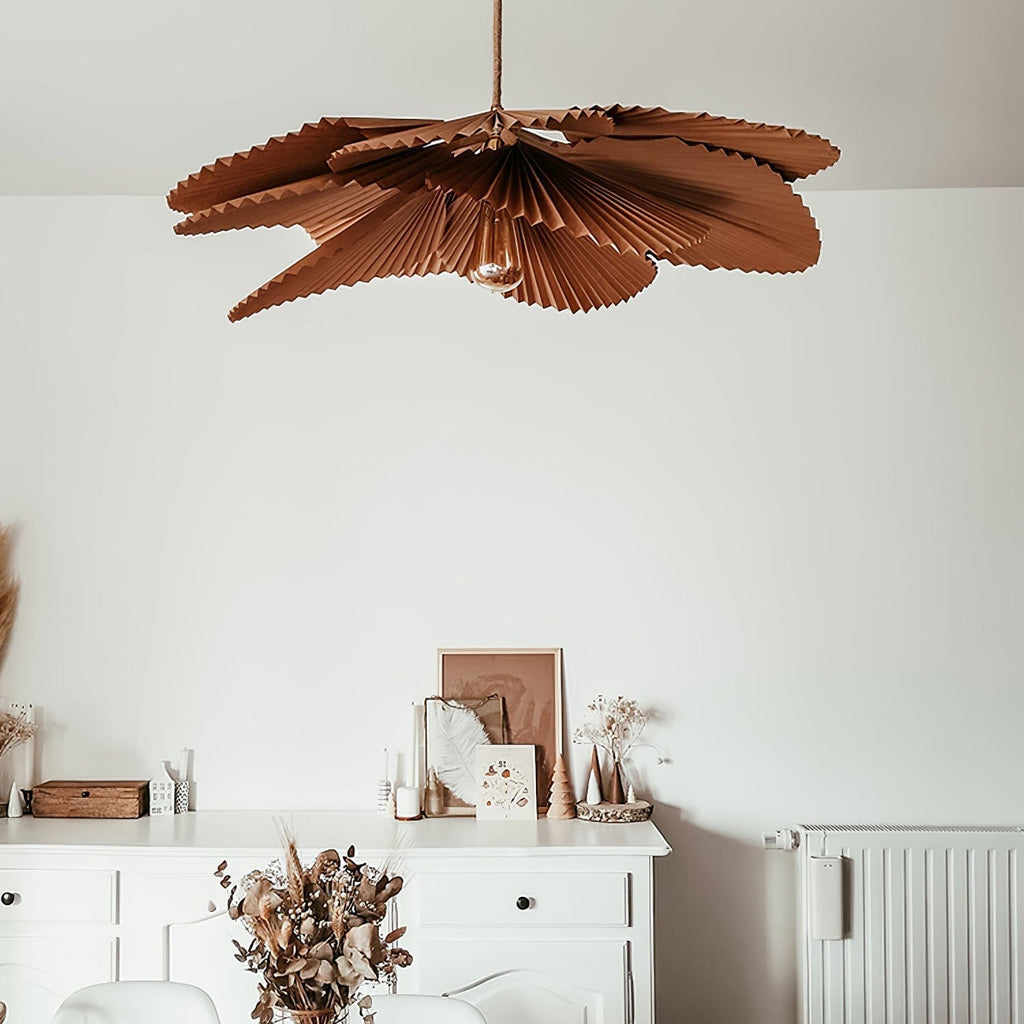 Faldenden Paper Pendant Light-Moonnatur