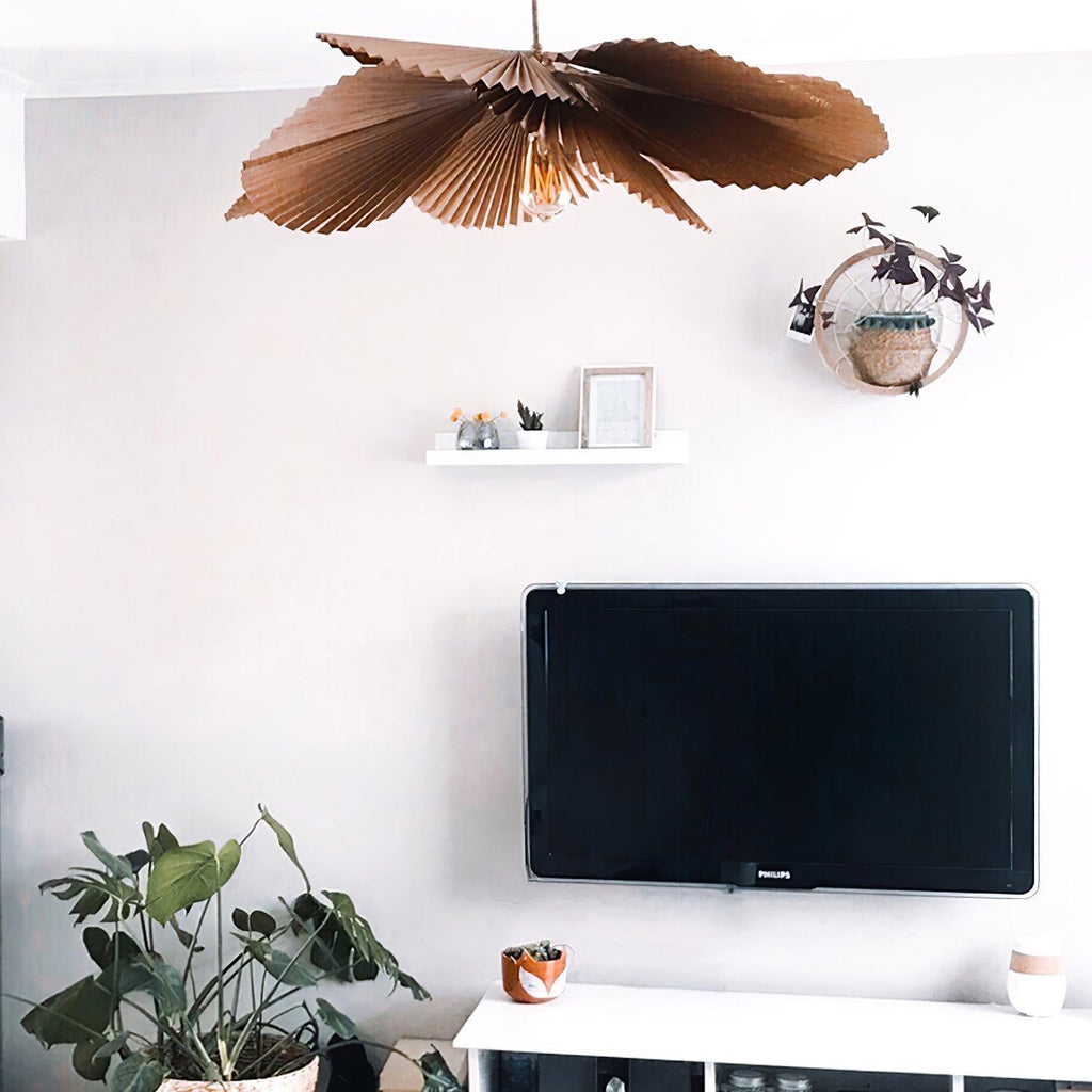 Faldenden Paper Pendant Light-Moonnatur