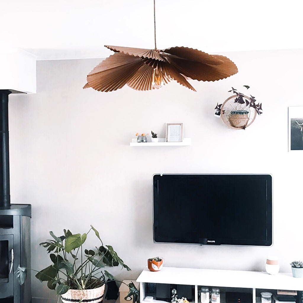 Faldenden Paper Pendant Light-Moonnatur
