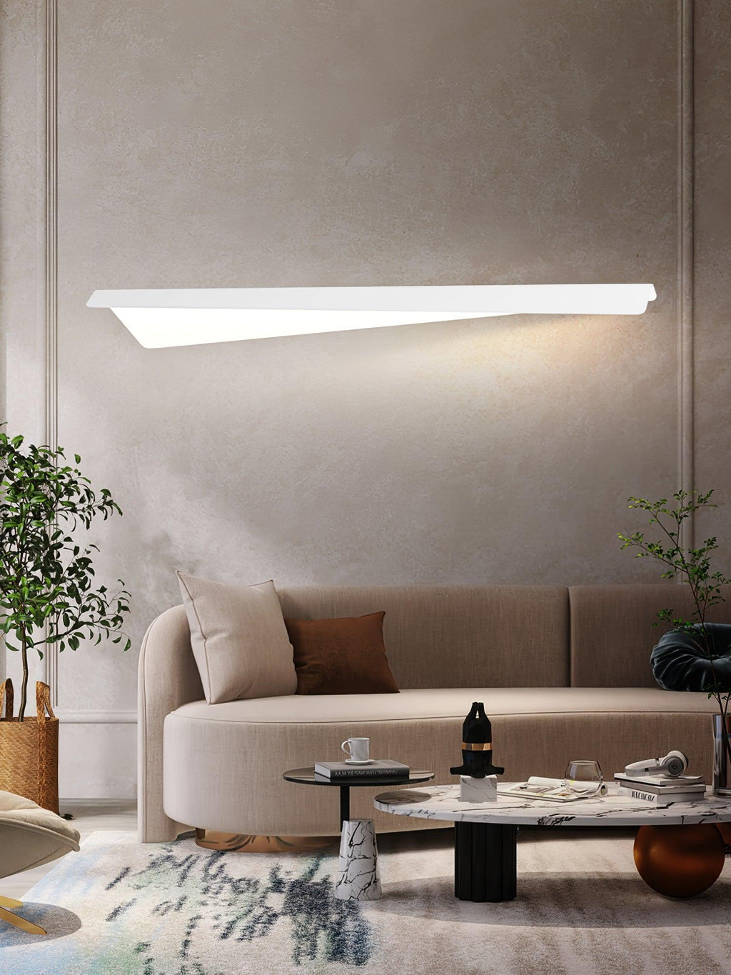 Veldenelle Aluminium Ceiling Light-Moonnatur
