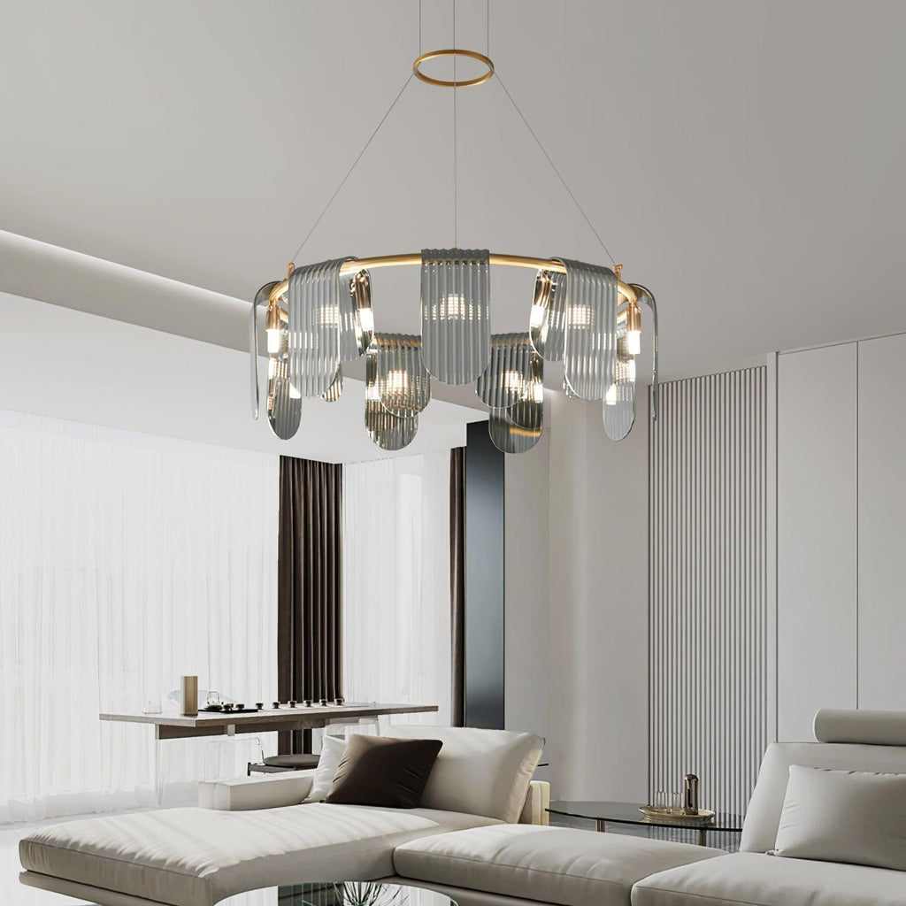 Urenaelle Glass Chandelier-Moonnatur