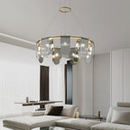 Urenaelle Glass Chandelier-Moonnatur