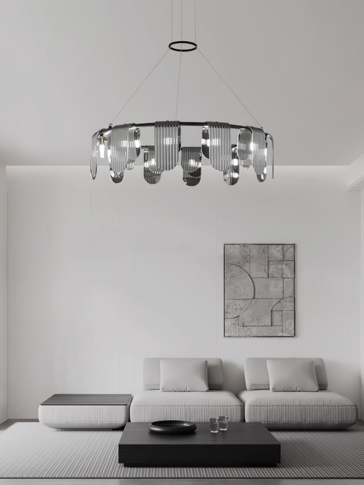 Urenaelle Glass Chandelier-Moonnatur