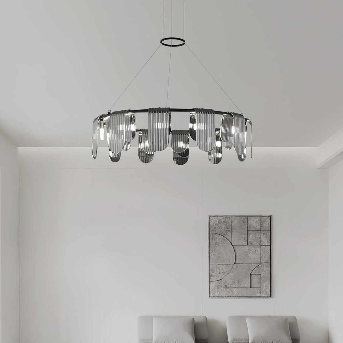 Urenaelle Glass Chandelier-Moonnatur