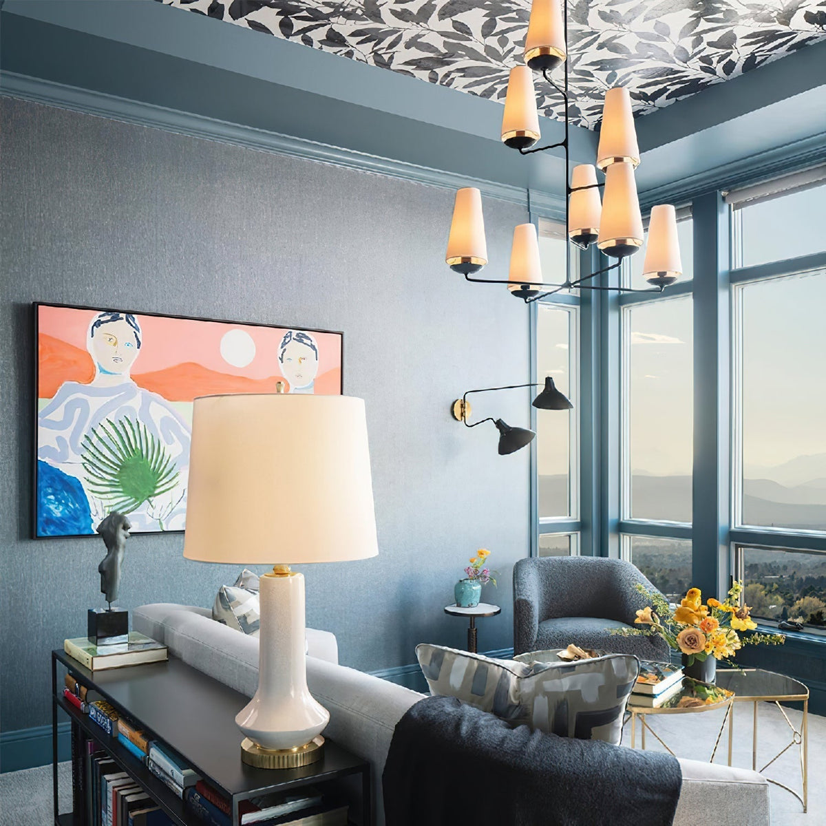 Valenwyn Fabric Chandelier-Moonnatur