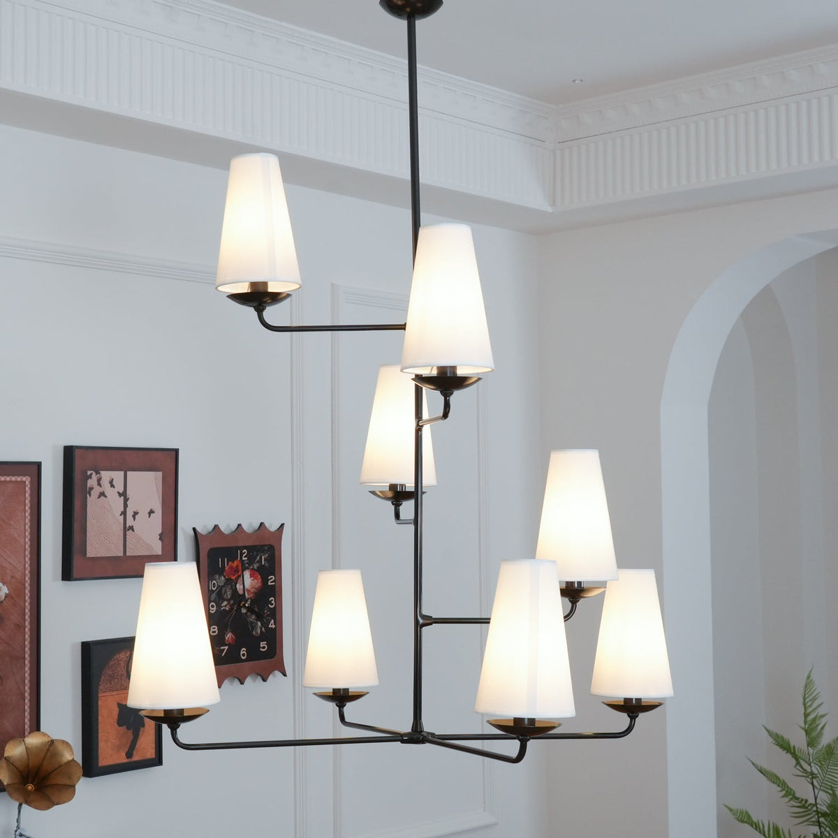 Valenwyn Fabric Chandelier-Moonnatur