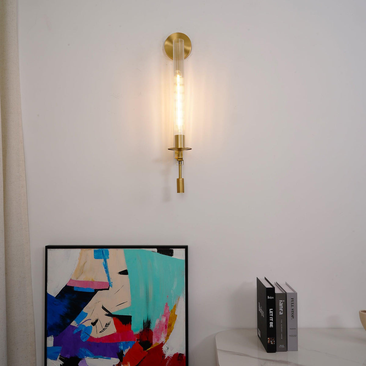 Korraria Glass Wall Light-Moonnatur