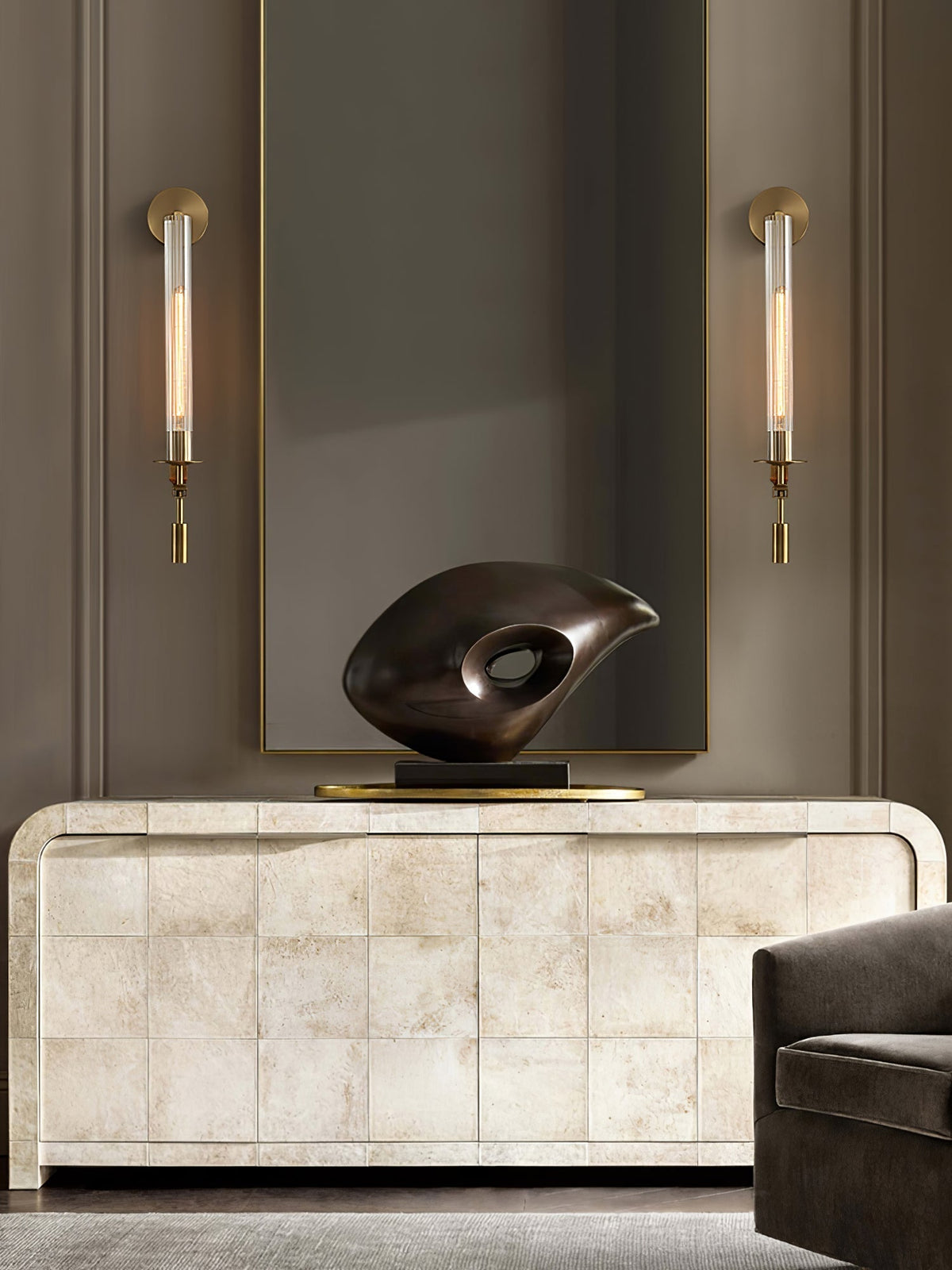 Korraria Glass Wall Light-Moonnatur