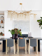 Haverune Glass Chandelier-Moonnatur