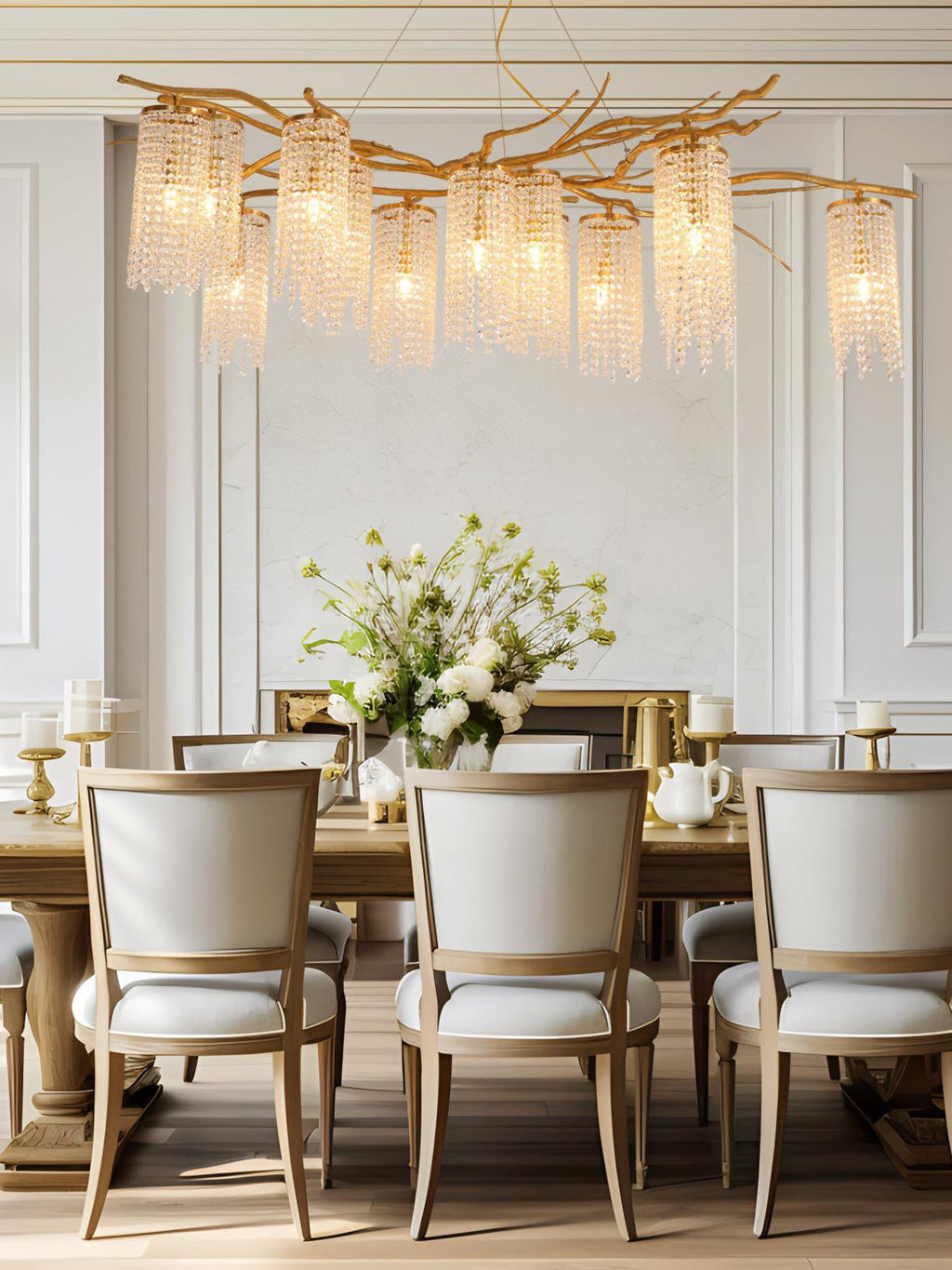 Haverune Glass Chandelier-Moonnatur