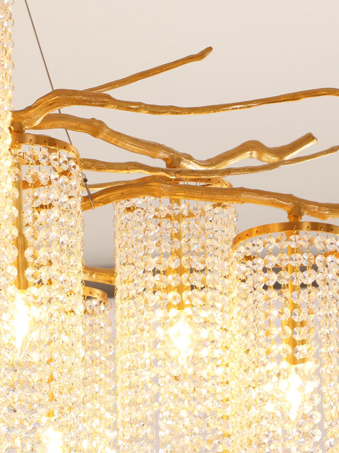 Haverune Glass Chandelier-Moonnatur