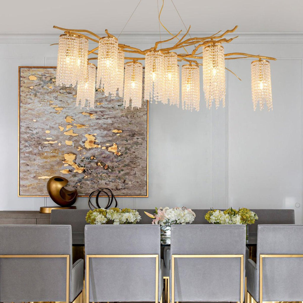 Haverune Glass Chandelier-Moonnatur