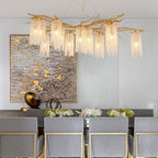 Haverune Glass Chandelier-Moonnatur